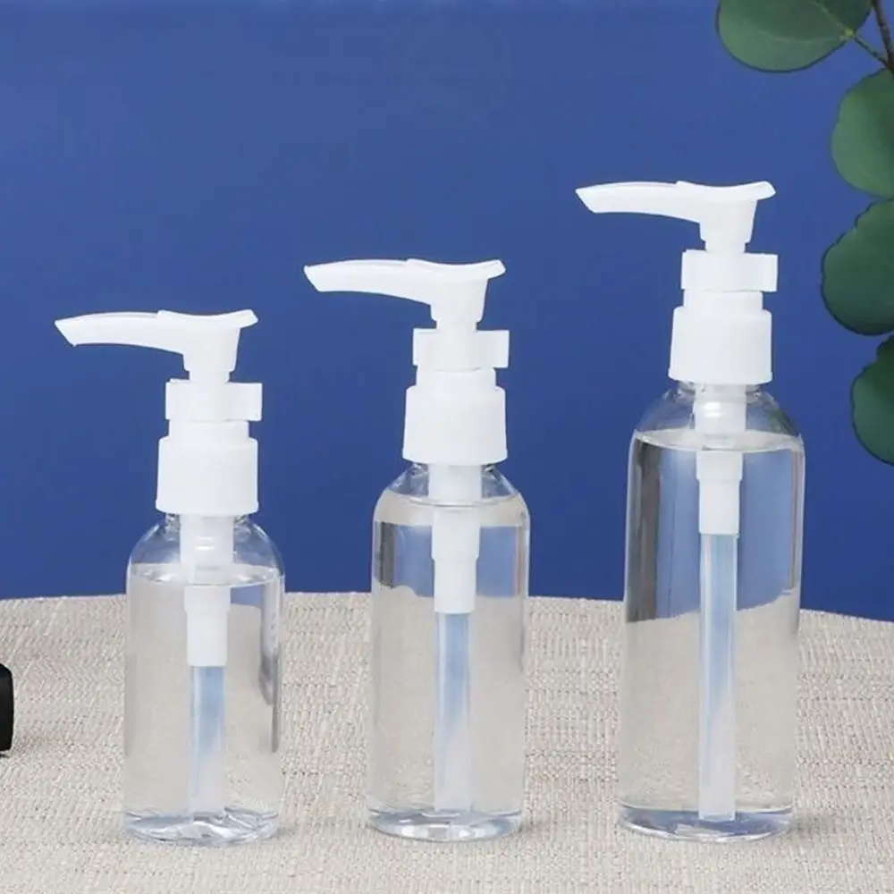 50ml/100ml Travel Transparent Vacuum Dispensing Airless Lotion Bottle Portable Sample Cosmetic Spray Bottle Refillable Container