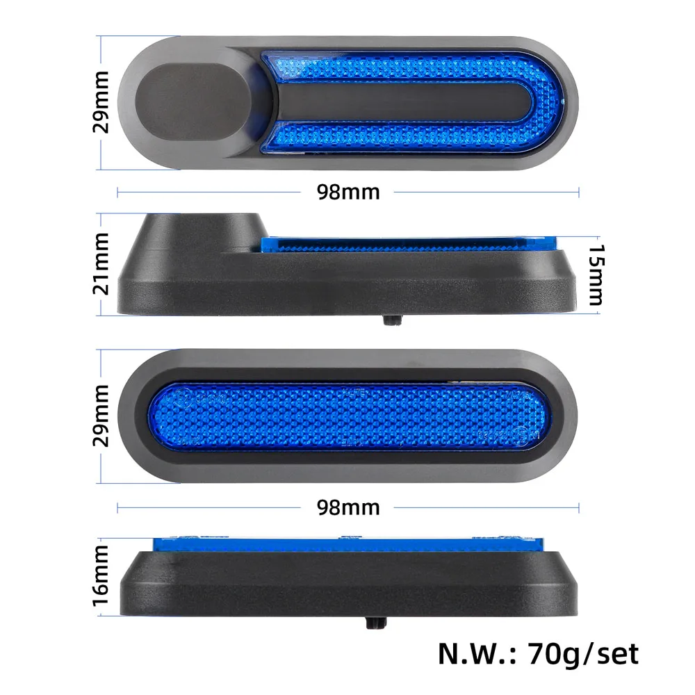Für Xiaomi Mijia MI M365 1S Pro E-Scooter Reifen Splash Fender Sets Gabel Schutzhülle Radnabe kappe Reflektierende Schalen – Detail 24