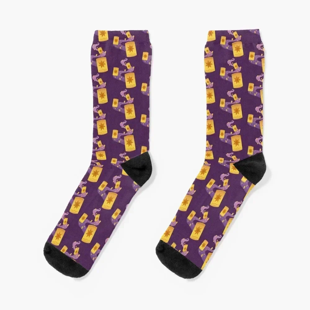 

Tangled Lanterns Socks man golf hiking bright garter Male Socks Women's