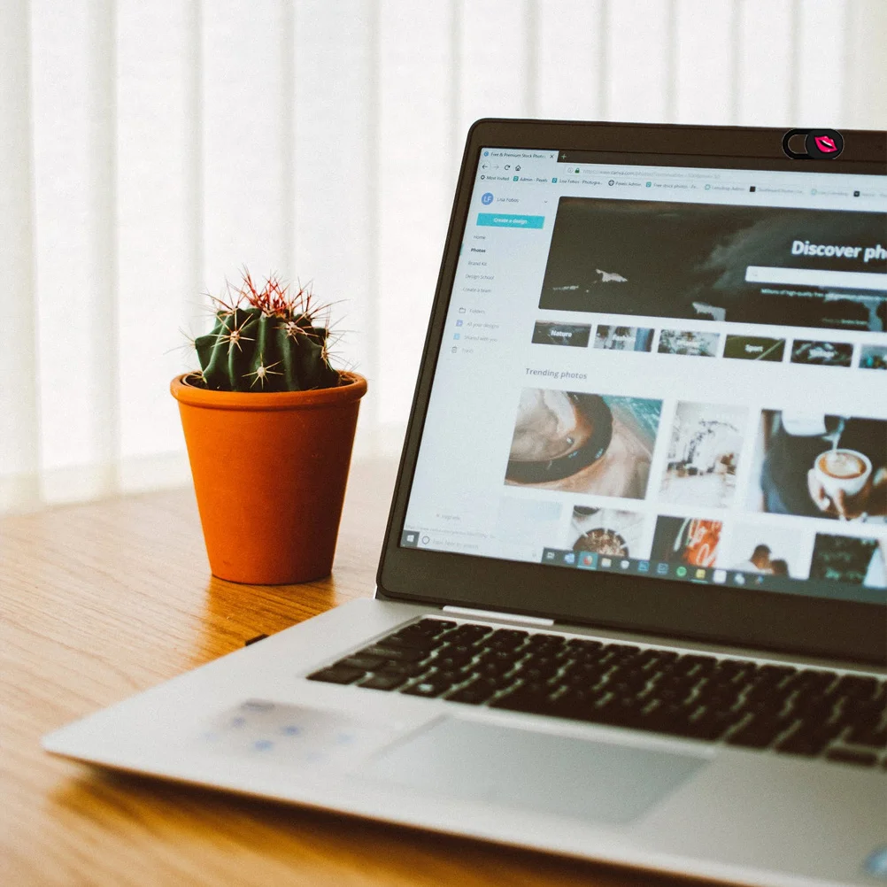 

6Pcs Privacy Protector Cartoon Heart Lightweight Durable ABS Phone Laptop Computer Tablet Slide