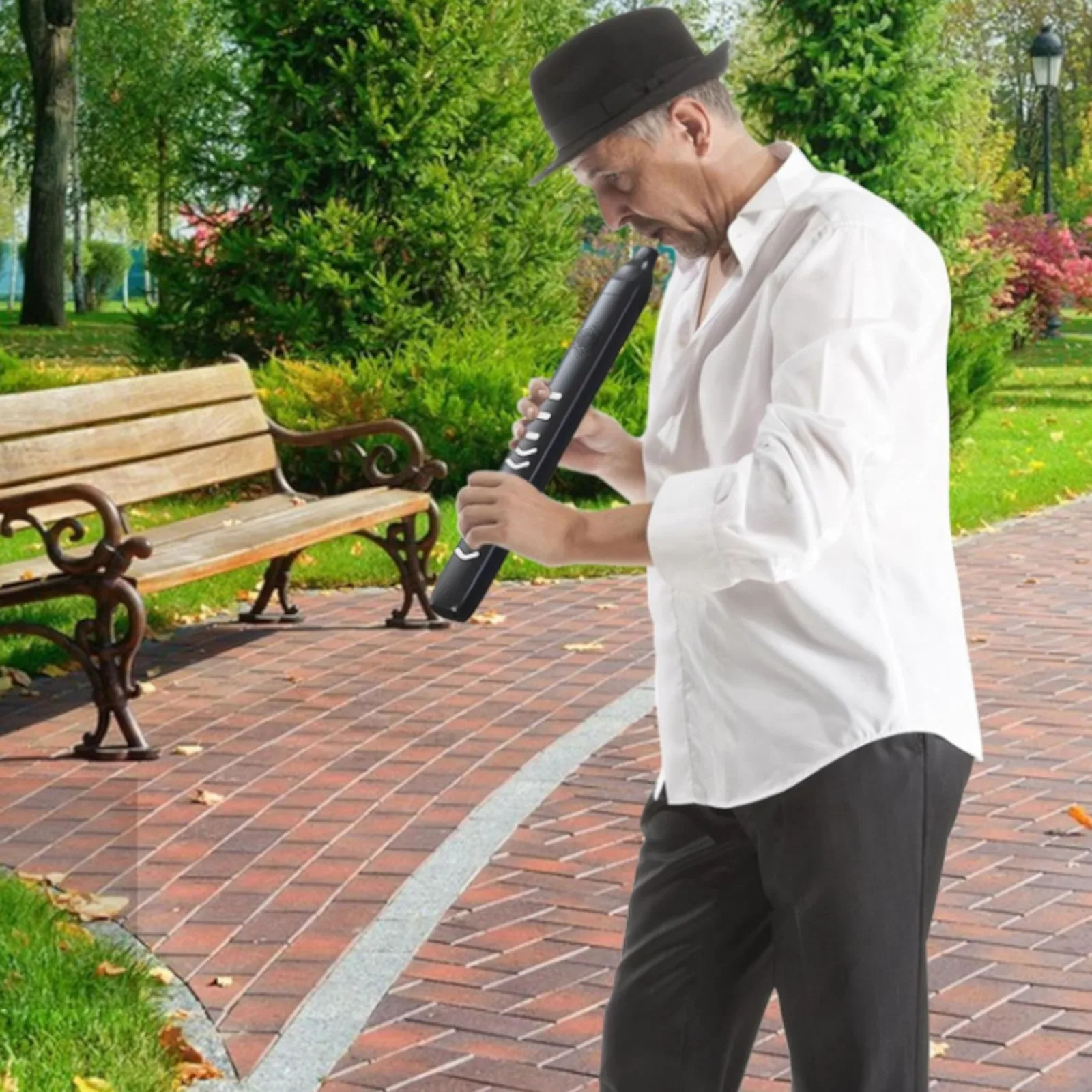 

Electric Pocket Saxophone - 10-Tone Digital Wind Instrument with Abs Body & Synthesizer Sound for Portable Performance