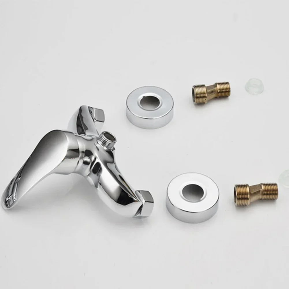 G1/2in Shower Faucet Mixing Valve Thermostatic Faucets Wall-Mounted Shower Bathroom Chrome Finish Mixer Faucet shower head