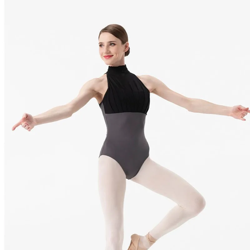 Neue Spitze Stehkragen Ballett Trikots für Frauen Gymnastik Overall Ballerina tanzen Bodysuit Bade bekleidung Erwachsenen Ballett Dance wea