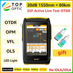 Free Shipping OFW Mini OTDR Active Fiber Live Tester 1550nm 20dB Optic Reflector Optical Reflectometer Touch Screen OPM VFL iOLA