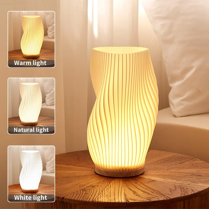 

Modern Creative 3d Printed Desk Lamp, Usb Dimmable Night Light, Perfect For Bedroom, Living Room, Dormitory Decoration And Light
