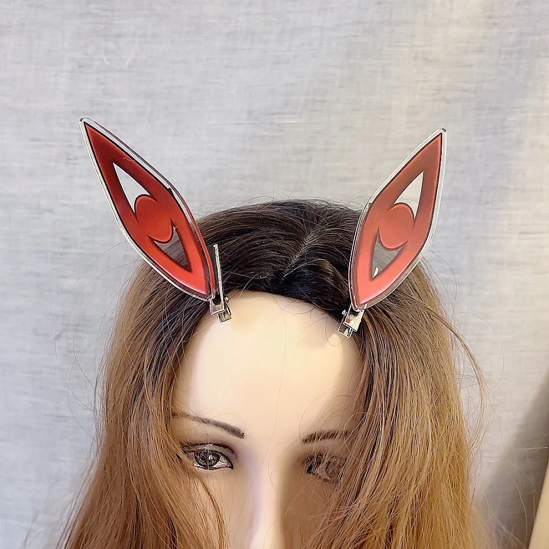 Genshin Impact Ronova Focalors Baal Four Archons Death Archon 3D Hairpin Acrylic Replica Cosplay Prop