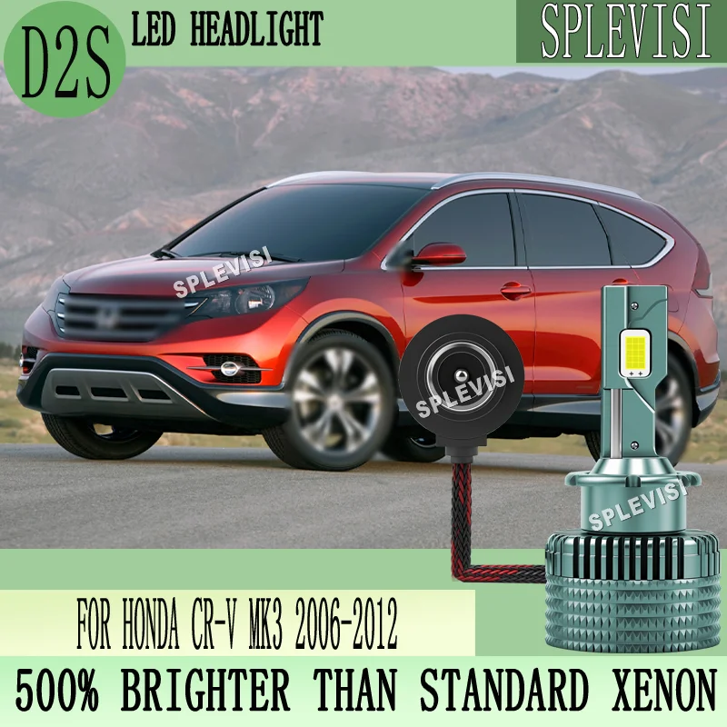 

powerful fan cooling design longer life to 50000H 85122 LED Car Headlight For Honda CR-V MK3 2006 2007 2008 2009 2010 2011 2012