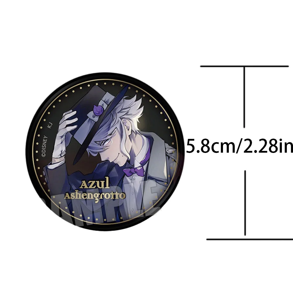 Twisted-Wonderland Anime spilla Grim idle ciondoli Ace trapola Pins Cute Badge accessori per ciondoli zaino Fans Collection Gift