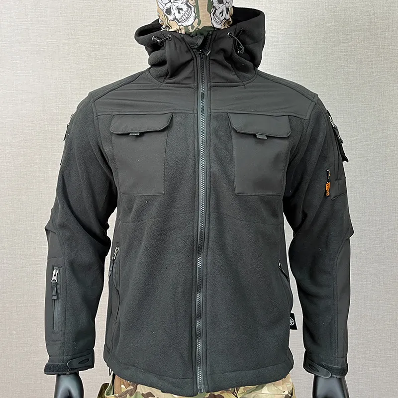 Chaqueta forro polar duradera para exteriores con paneles