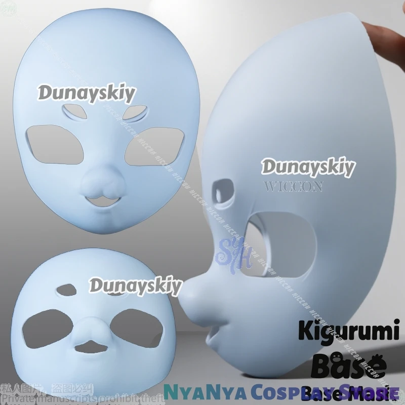 Rabbit Dog Head Skull Mask Kawaii Furry Cosplay Diy Kigurumi Base Cat Fursuit Animal 3D Polylactic Acid Props Halloween Gifts