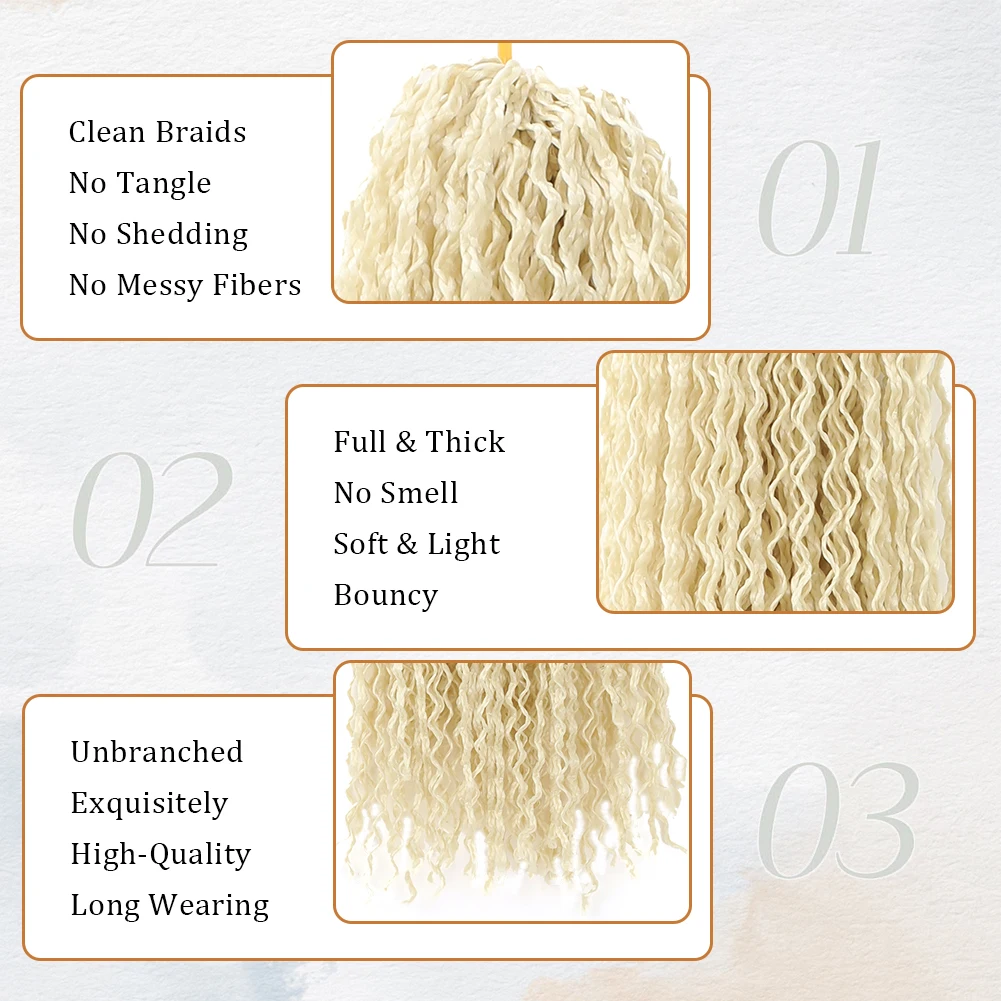 3X Pre-Looped Curly Synthetic Zizi Braids Thin Small Box Braid Crochet Twisted Hair Synthetic Kanekalon Braiding Hair Exten