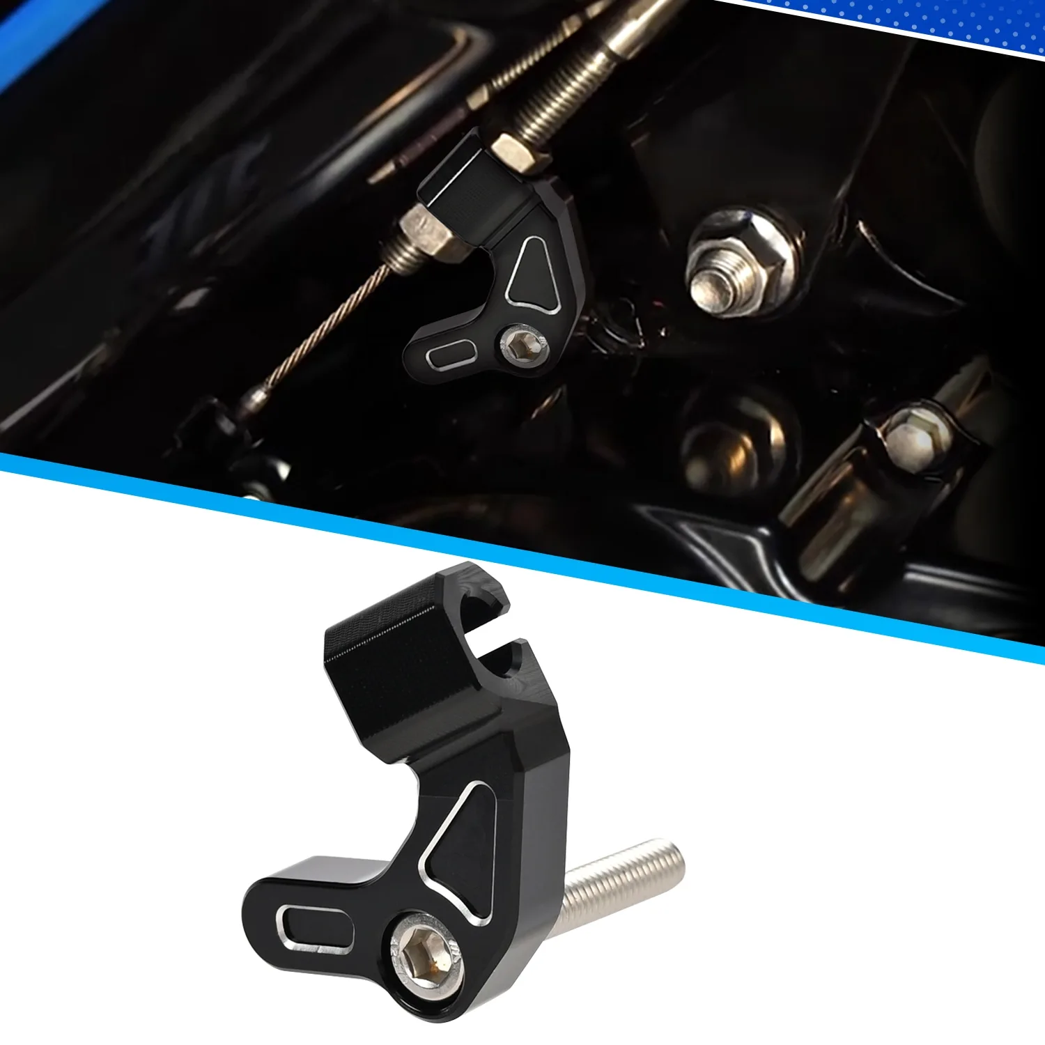 Support de fixation en aluminium noir pour câble d'embrayage de moto Honda Grom Monkey 125 2022 2023 2024 2025