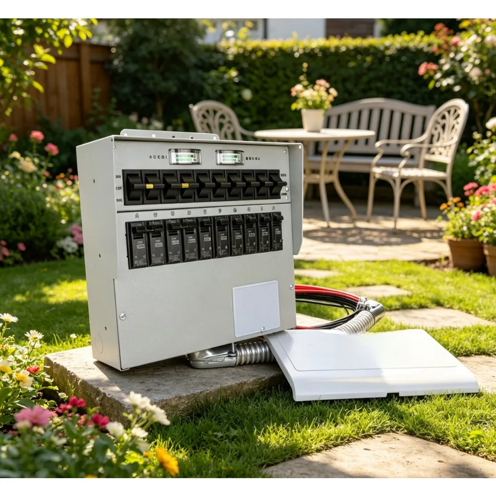 -For Garden Manual Transfer Switch 50 Amp 10 Circuit 2 Position A510C Pro Tran2 Generator Switch Reliance Controls^