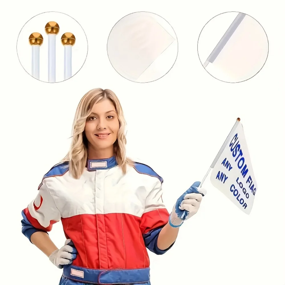 Customized Hand-held Flags, with Customizable Photos/logos, Hand-held Flags for Party Events,Small Hand-held Flags for Festivals