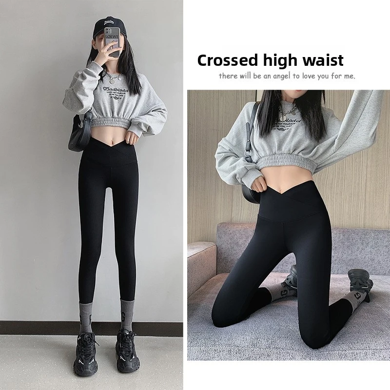 Women 9/10 Leggings High Waist Tummy Control Butt Lifting Shaping Yoga Pants Slimming Tight Gym Workout Running Summer Thin