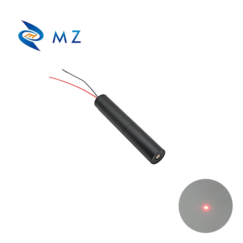 Czerwona kropka moduł diody laserowej D16mm 650nm 1mw klasy II wysokiej szkło wysokiej jakości soczewki klasy przemysłowej
