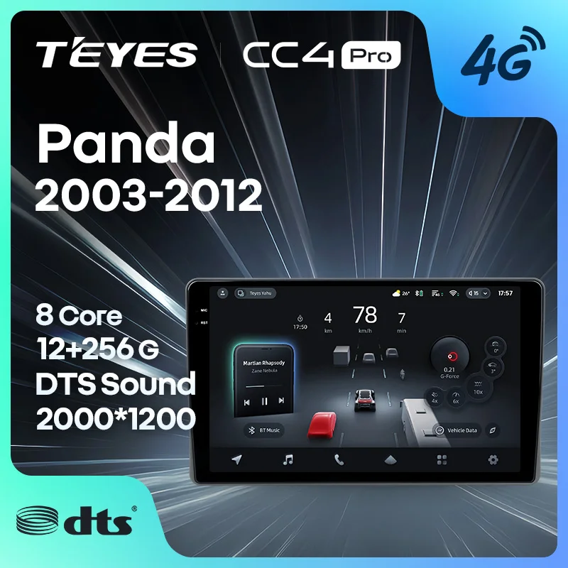 TEYES CC4 PRO For Fiat Panda 169 2003 - 2012 CarPlay Radio Multimedia Stereo Car play Android Auto 2DIN Autoradio