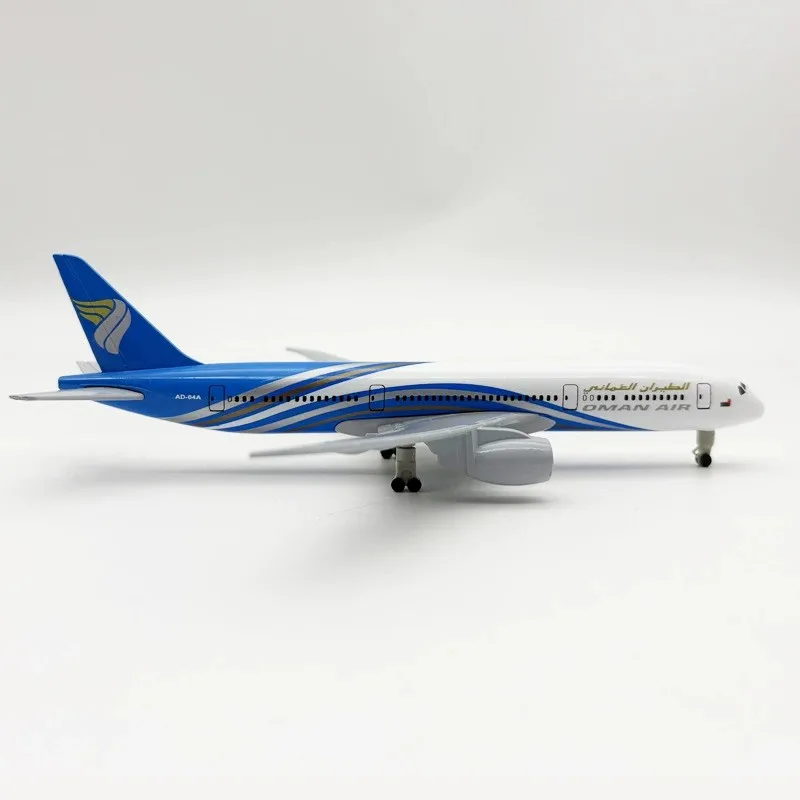 

20cm Plane Model B787 Oman Airways Assemble Model Aircraft 1:300 Scale Plane Metal Diecast Kids Airplanes Decoration Hobby Toys