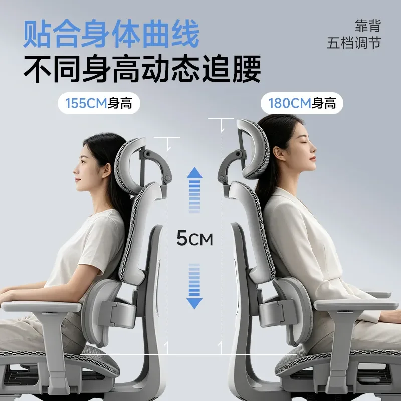 Ergonomic Office Chair with Lumbar Support Reclining Computer Desk Chair for Home Comfort Sedentary Work Wholesale view 3