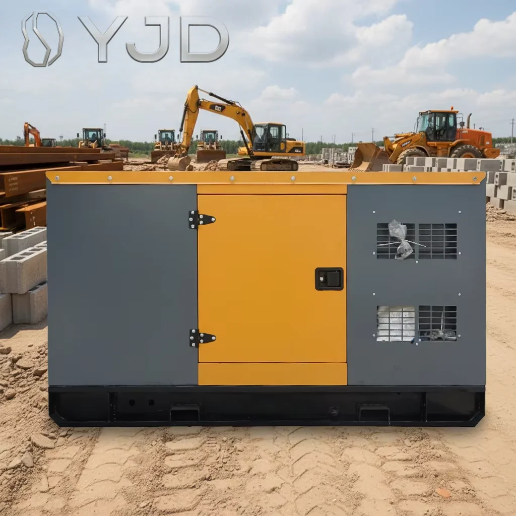 DYJDLong Lifespan Diesel Generator Set with 50kw Rated Power Remote Start Single Phase AC Output 50/60Hz Frequency Silent Engine