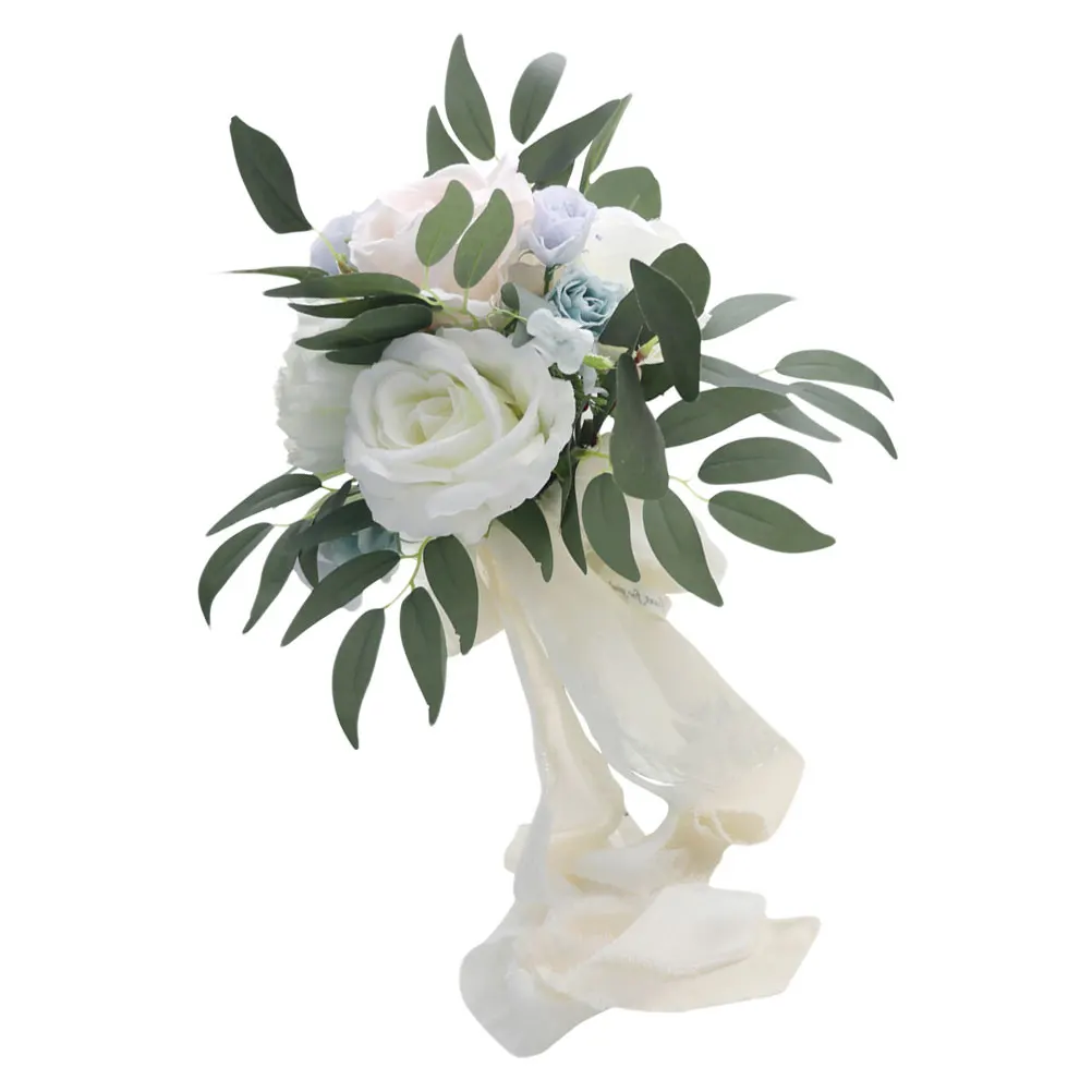 

Artificial Flowers Wedding Decor Bride Flower Bouquet Fake Flower Arrangement Supply Emulation Adorn Bright Color