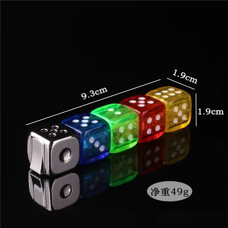 Mini Rotating Personalized Lighter Colorful Flashing Fun Gas Lighter Cool Cigarette Accessory Men\'s Small Toy Gift