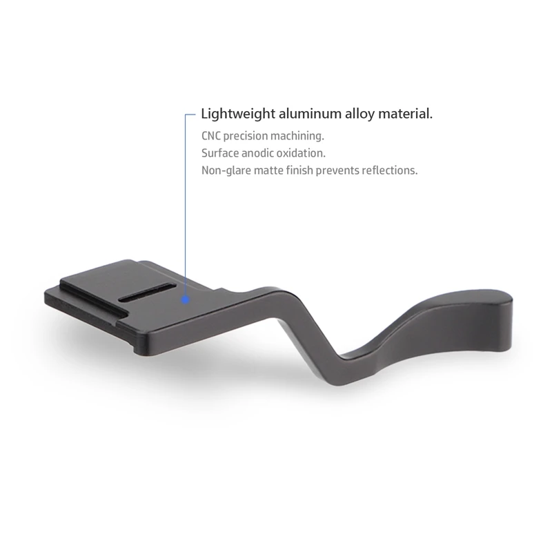 Haoge Metal Hot Shoe Thumb Up Rest Hand Grip for Fujifilm Fuji Fujinon XS20,Fuji X-S20,XS10,X-S10 Camera Accessories Black