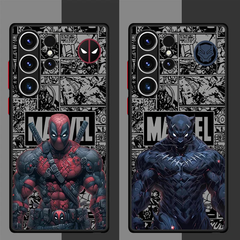 Marvel SpiderMan IronMan Case for Samsung Galaxy S24 Ultra S23 FE S21 S20 S22 Plus S20fe s23Ultra Soft Phone Cover Shell