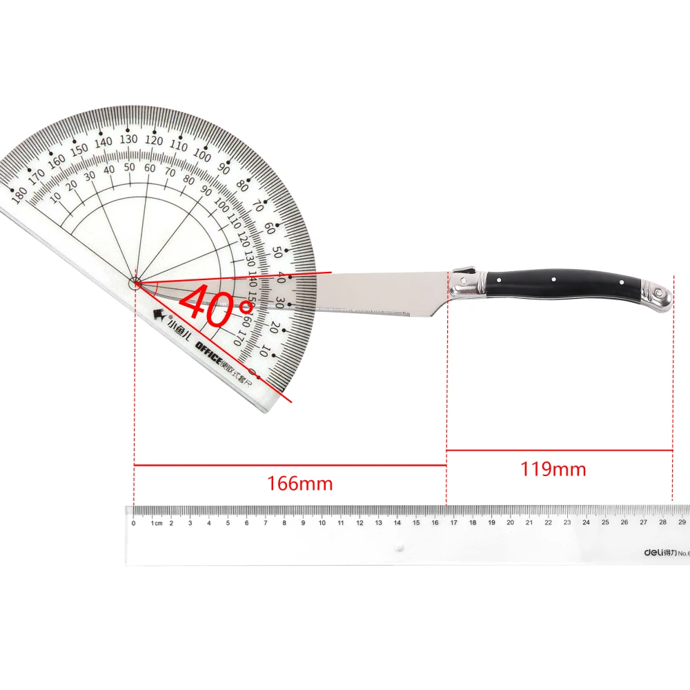 Jaswehome Outdoor Barbecue Knife Fork Japanese Teppanyaki Serving Tools Stainless Steel Turkey Knife Steak Roast Meat Knife