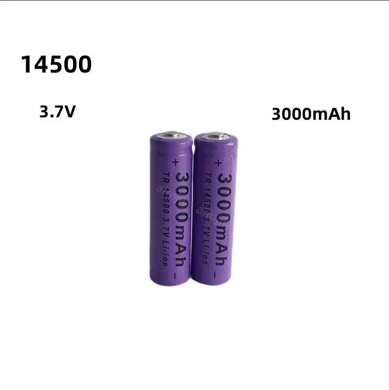 Batería recargable de iones de litio, pila de repuesto AA de 3,7 mAH, 14500 V, 3000, utilizada para radios, micrófonos, juguetes eléctricos, etc.