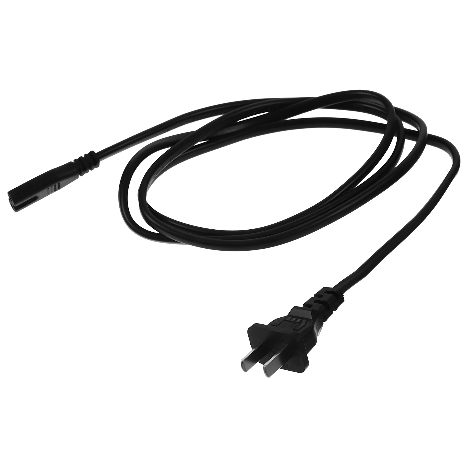 

1.5M Power Cable 0.75Mm² 2-Core Flat Plug 2 Prong Ac Cord For Outlet Extension Durable Pvc Copper Wire Heavy Duty Extension Cord