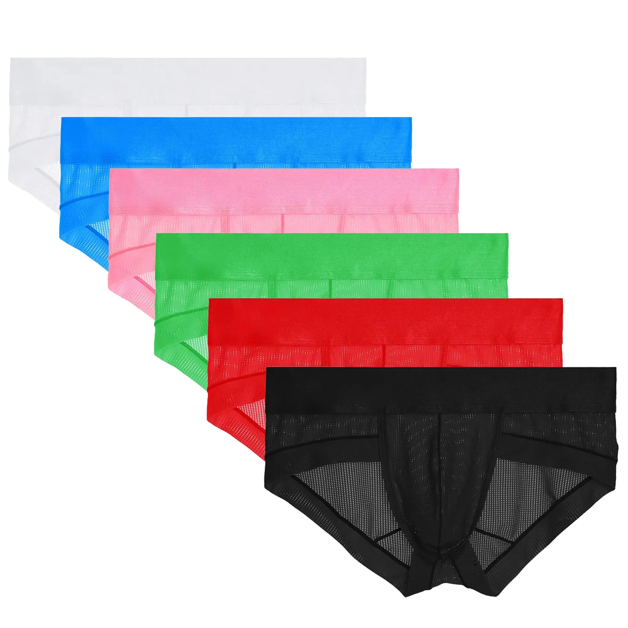 

Men's Mesh Ice Silk Underwear Breathable Briefs for Male Mesh and Comfortable 6PCS/3PCS/1PCS