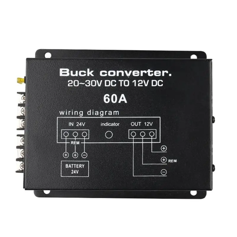 A97I-DC 24V To 12V Car Power Inverter DC 24V To 12V Car Buck Inverter With Temperature Control For Golf Cart Club Car Truck Bus