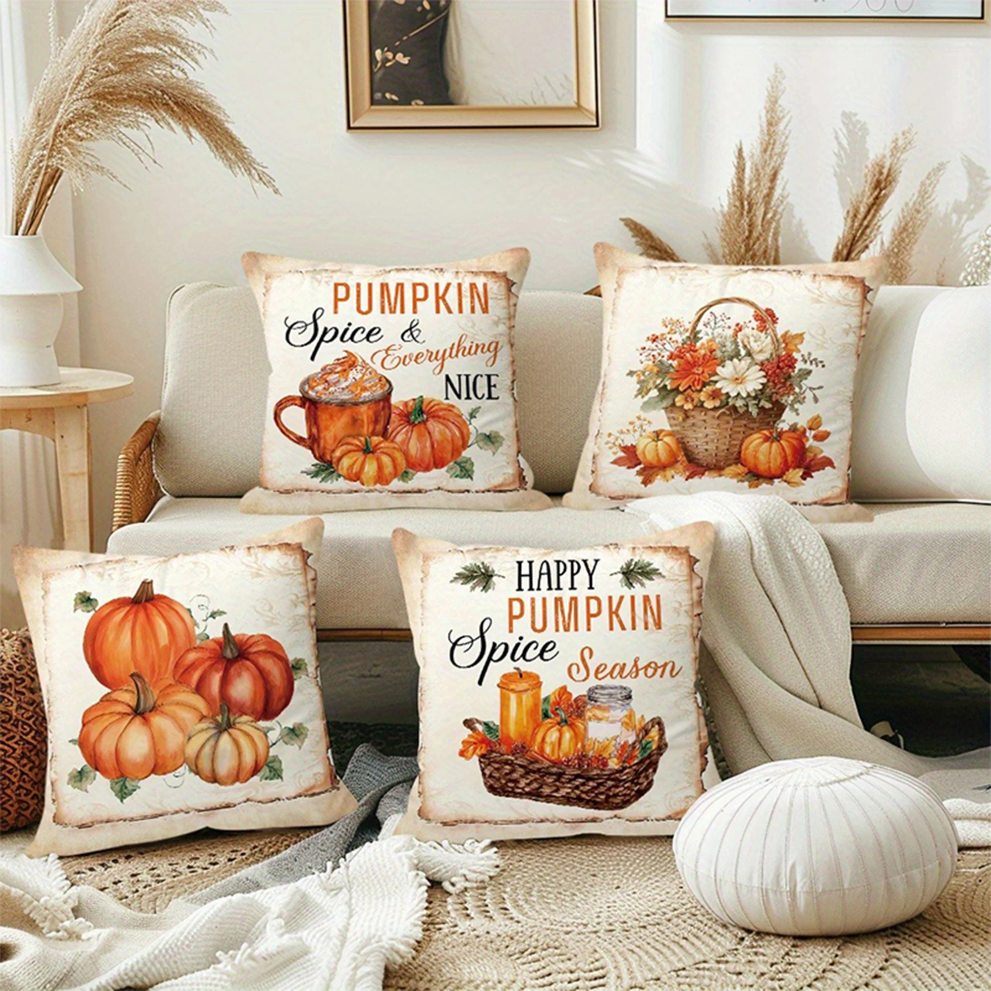 Vintage herfst pompoenkruiden  - Vintage Home Textiles recensie en prijs