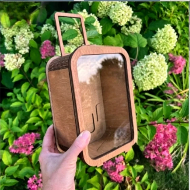 Wooden Suitcase Coin Bank – Adventure Travel Home Decorative Storage Box, Birthday Gift Savings Jar 3