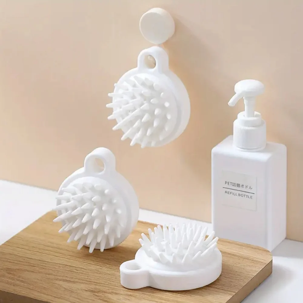 4PC Silicone Scalp Brush Hair Cleaning Massage Comb Bath Shampoo Tool Scalp Massager for Hair Care