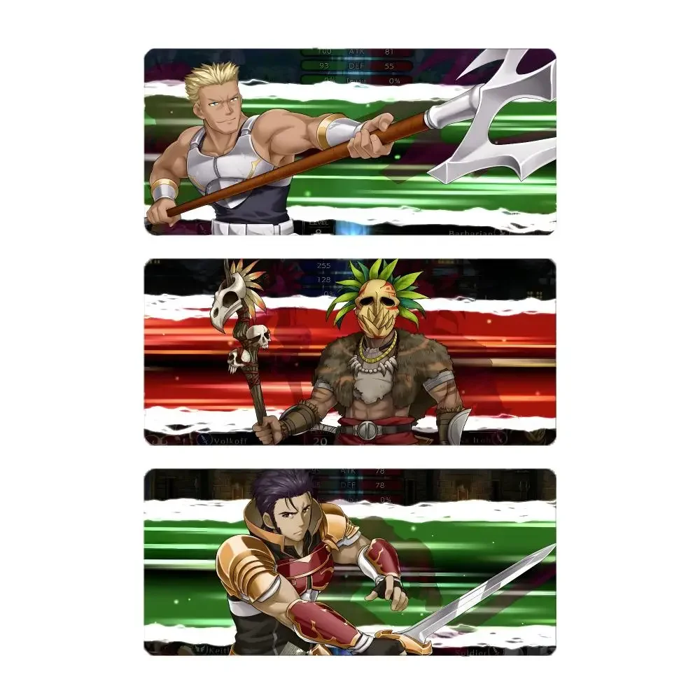 Game Strategy Langrisser Mouse Pad Large Gaming Mousepad with Stitched Edges Thickened Desk Mat PC