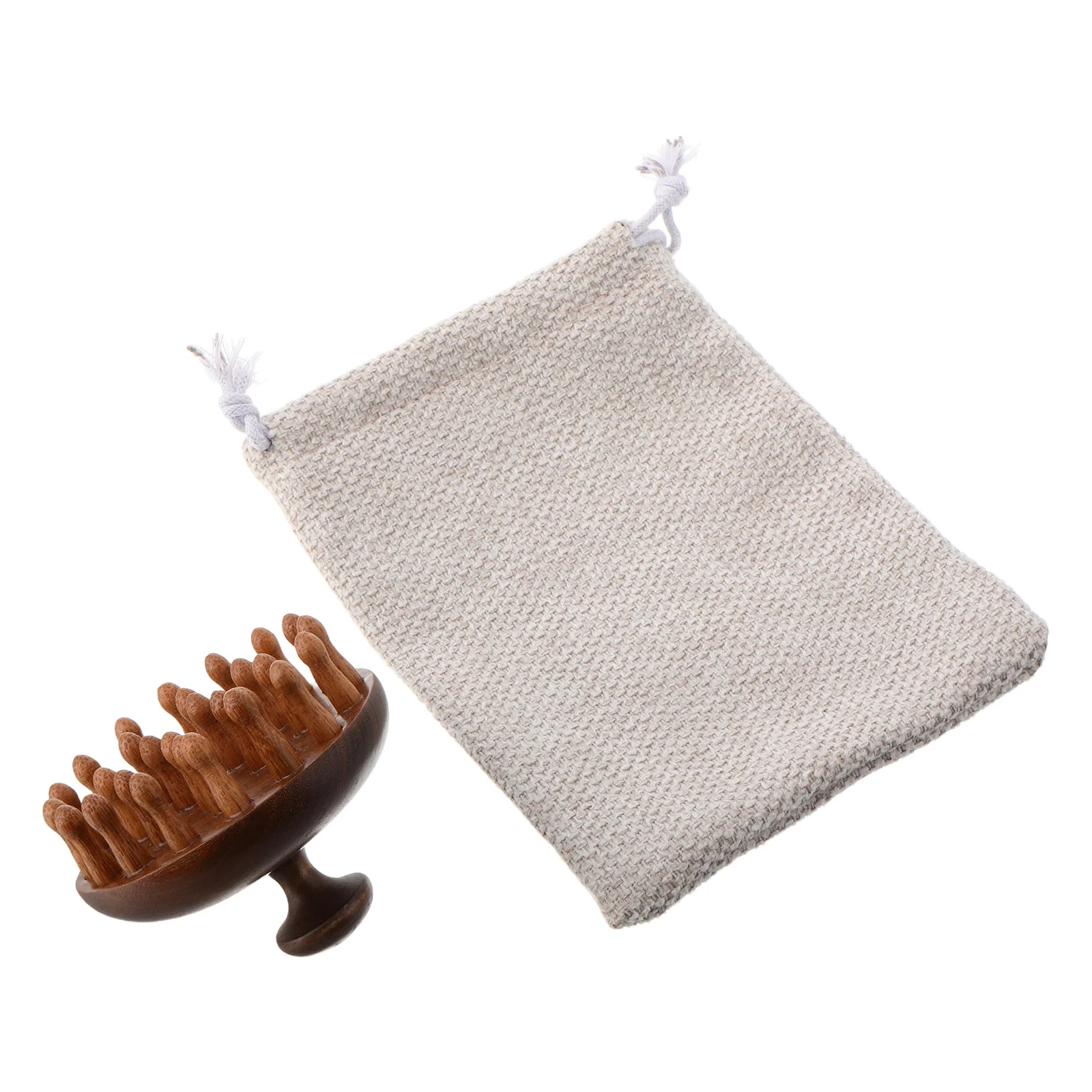 

28-Tooth Wooden Scalp Massager Comb Short Handle For Tangle-Free Hair Portable Wood Massage Tool Unisex Daily Use Brush Scalp