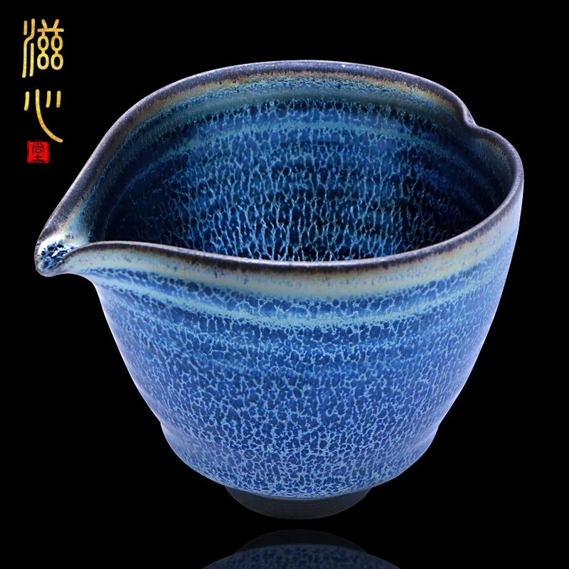 

Zixin Hall Handmade Zhan Gongdao Cup, Famous Master Weng Shujie, Blue Qilin Oil Drop, Kung Fu Tea Sea Splitter