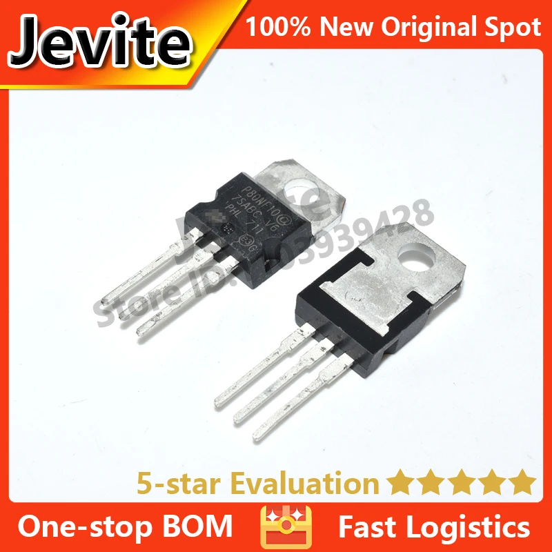 

Jevite 100% New Original electronics Controller 5-10 units/lote STP80NF10 80NF10 TO-220 100V 80A MOSFET transistor