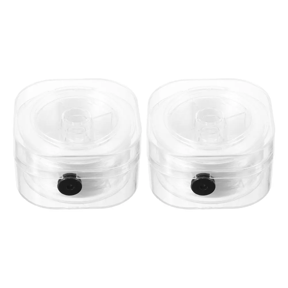 

2pcs Elastic Beaded Line White Bracelet Cord Threading Jewelry Thread for Beads Making Durable Spandex Flat Design
