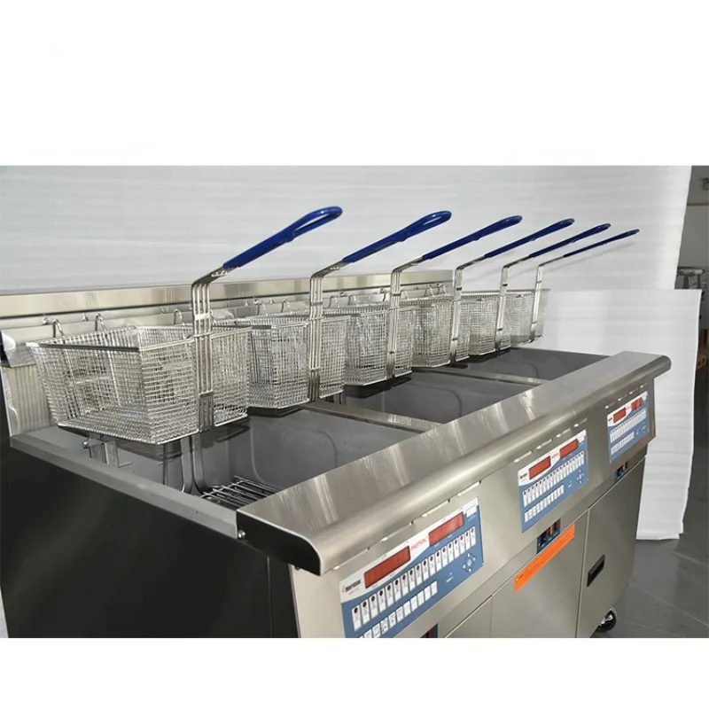 Customize french / chips / chicken fry stainless steel deep fryer commercial gas