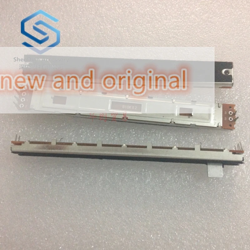 3pcs 100% new 128mm sc-1009g 100 stroke mixer double straight sliding potentiometer b10k handle length 8mmb push