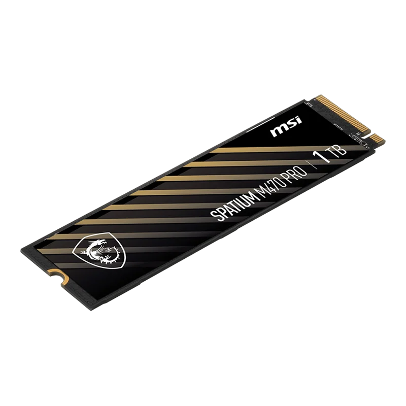 MSI SPATIUM M470 PRO PCIe 4.0 NVMe M.2 2280 1 تيرابايت PCI-Express 4.0 x4 3D NAND محرك الحالة الصلبة الداخلي
