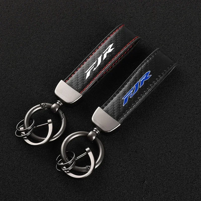 New Leather Motorcycle keychain Horseshoe Buckle Jewelry for Yamaha FJR1300 FJR LOGO   Accessories