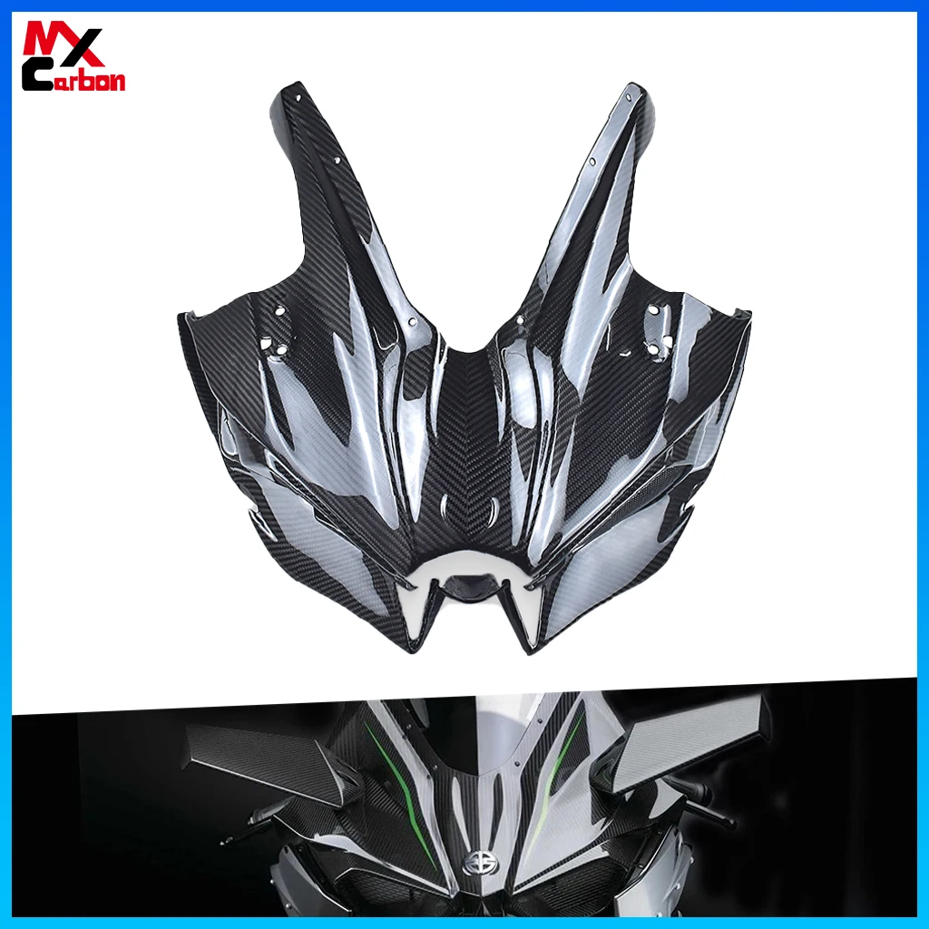 Motorcycle Front Fairing for Kawasaki H2/H2R 2015 2017 2018 2019 2022 2021 2022 2023 Full Carbon Fiber Front Cover Fairing