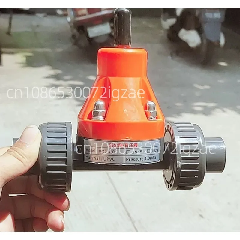 

DN15/20/25 UPVC Back Pressure Valve Plastic Pressure Relief Valve, Safety Valve for Metering Pump, Diaphragm Corrosion Resistant