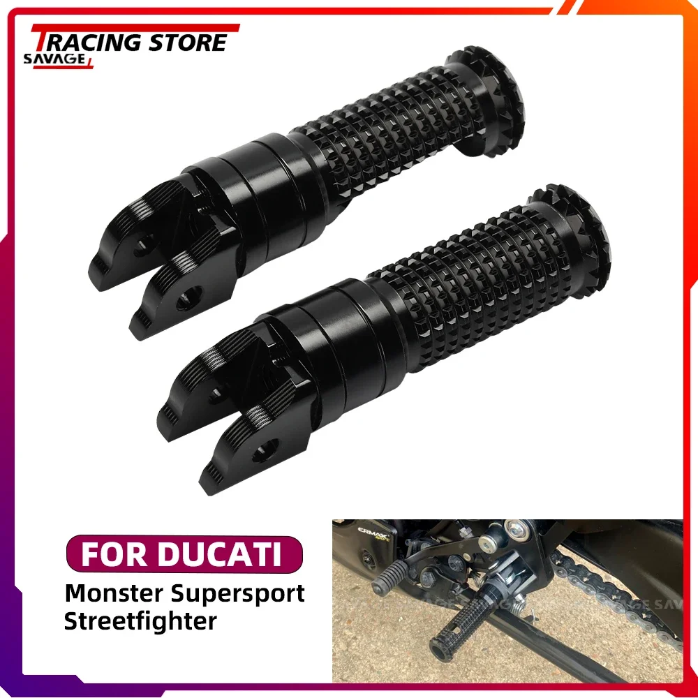 For DUCATI 1098 999 998 996 848 749 748 Motorcycle Footrest Front Foot Peg Supersport Streetfighter Monster S2R S4R Rider Pedal