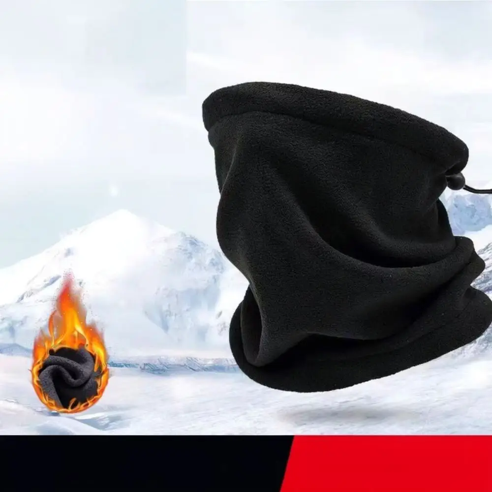 Winter Warm Neck Warmer Scarf Unisex Fleece Thermal Face Mask Windproof Gaiter For Outdoor Cycling Cold Weather Protection