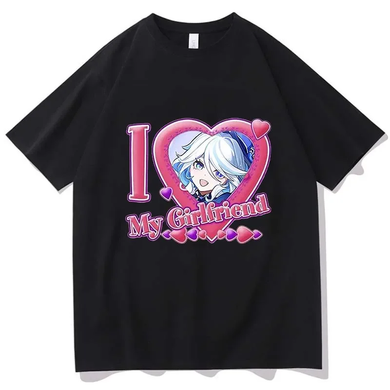 

Genshin Impact Furina T Shirt Men/Women Harajuku Cartoon Graphic Kawaii Tshirt Unisex Anime Aesthetic 100% Cotton Tee Shirt